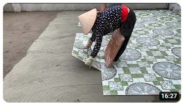 ปรับพื้้น+ปูกระเบื้อง