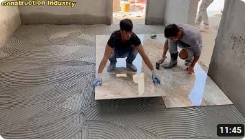 ปูกระเบื้องด้วยปูนกาว